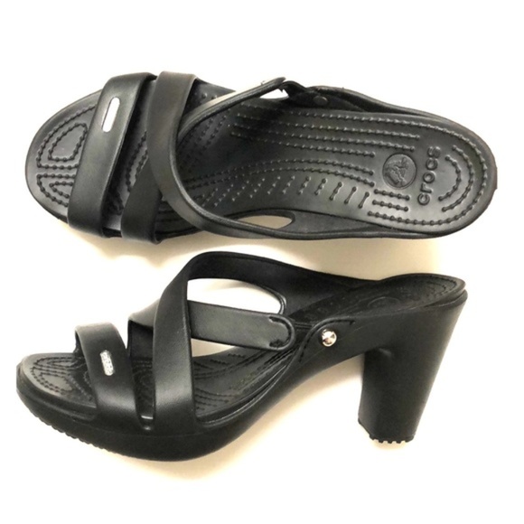 crocs cyprus iv heel black
